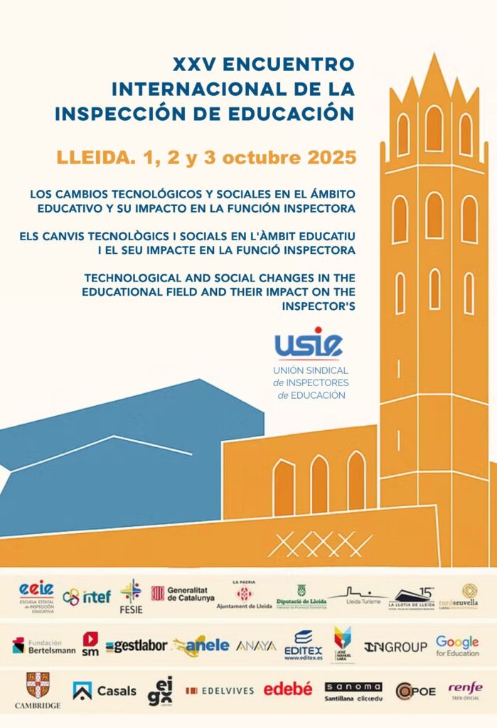 Cartel Encuentro USIE Lleida con logos